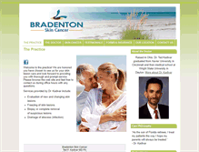Tablet Screenshot of bradentonskincancer.com